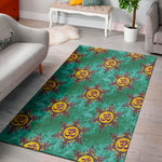Boho Om Sign Pattern Print Area Rug