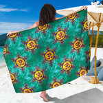 Boho Om Sign Pattern Print Beach Sarong Wrap