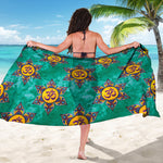 Boho Om Sign Pattern Print Beach Sarong Wrap