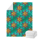 Boho Om Sign Pattern Print Blanket