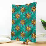 Boho Om Sign Pattern Print Blanket