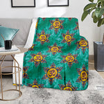 Boho Om Sign Pattern Print Blanket