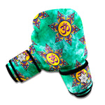 Boho Om Sign Pattern Print Boxing Gloves