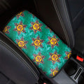 Boho Om Sign Pattern Print Car Center Console Cover