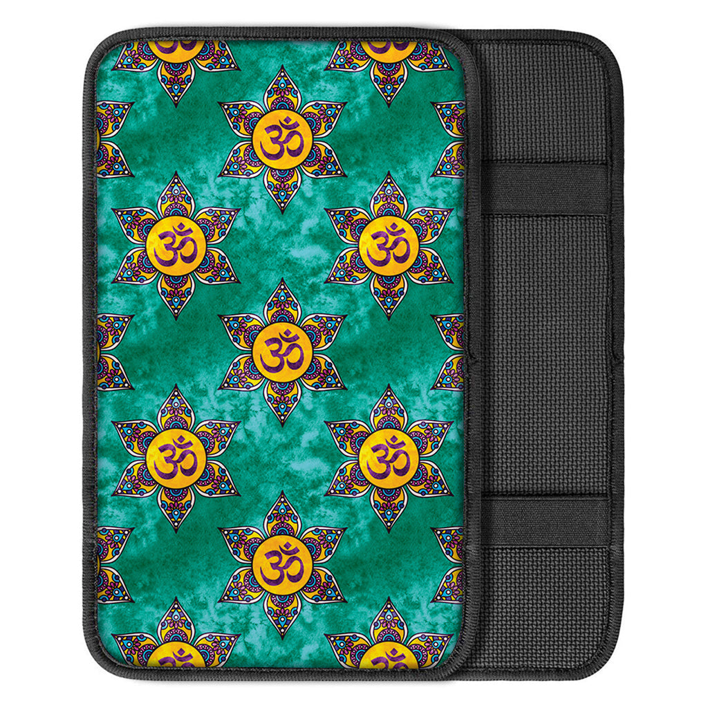Boho Om Sign Pattern Print Car Center Console Cover