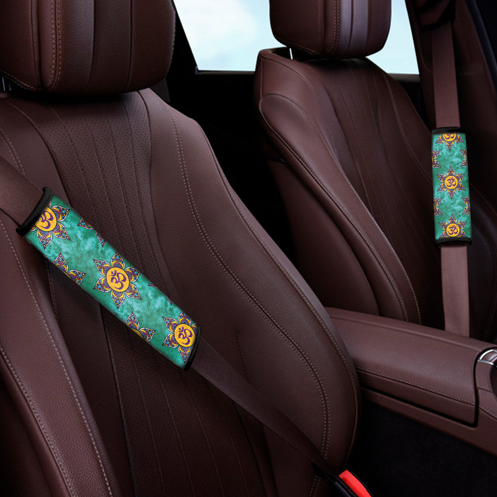 Boho Om Sign Pattern Print Car Seat Belt Covers
