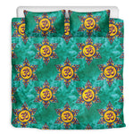 Boho Om Sign Pattern Print Duvet Cover Bedding Set