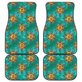 Boho Om Sign Pattern Print Front and Back Car Floor Mats