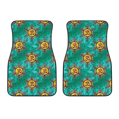 Boho Om Sign Pattern Print Front Car Floor Mats