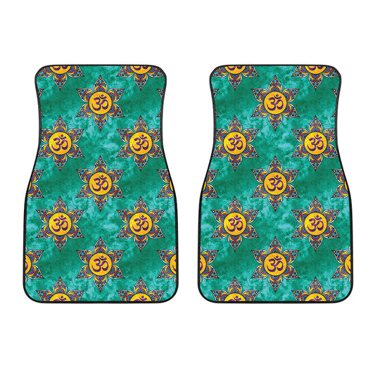 Boho Om Sign Pattern Print Front Car Floor Mats