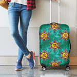 Boho Om Sign Pattern Print Luggage Cover