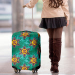 Boho Om Sign Pattern Print Luggage Cover