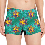 Boho Om Sign Pattern Print Men's Boxer Briefs
