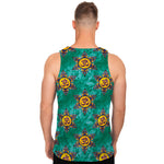 Boho Om Sign Pattern Print Men's Tank Top