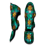 Boho Om Sign Pattern Print Muay Thai Shin Guard