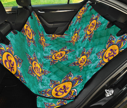 Boho Om Sign Pattern Print Pet Car Back Seat Cover
