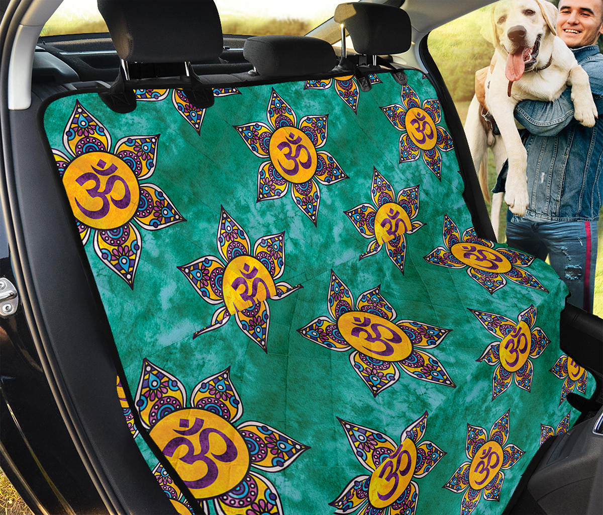 Boho Om Sign Pattern Print Pet Car Back Seat Cover