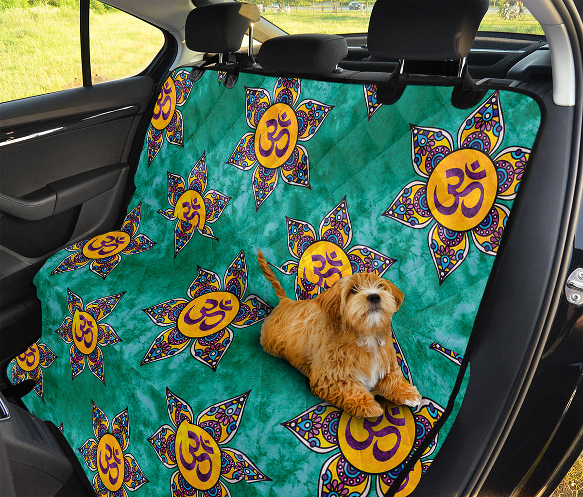 Boho Om Sign Pattern Print Pet Car Back Seat Cover