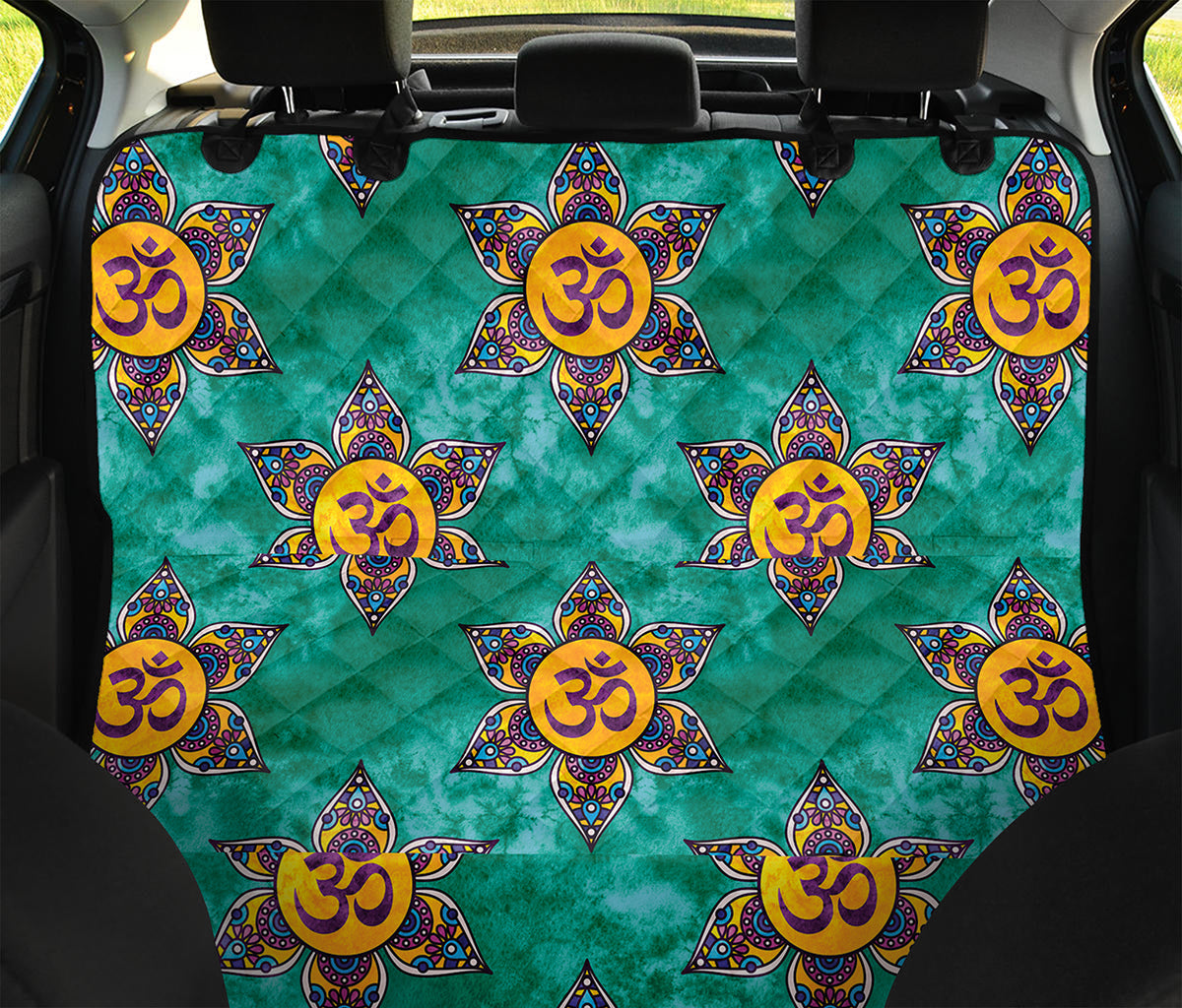 Boho Om Sign Pattern Print Pet Car Back Seat Cover