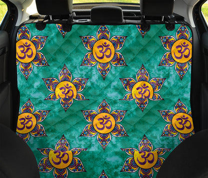 Boho Om Sign Pattern Print Pet Car Back Seat Cover