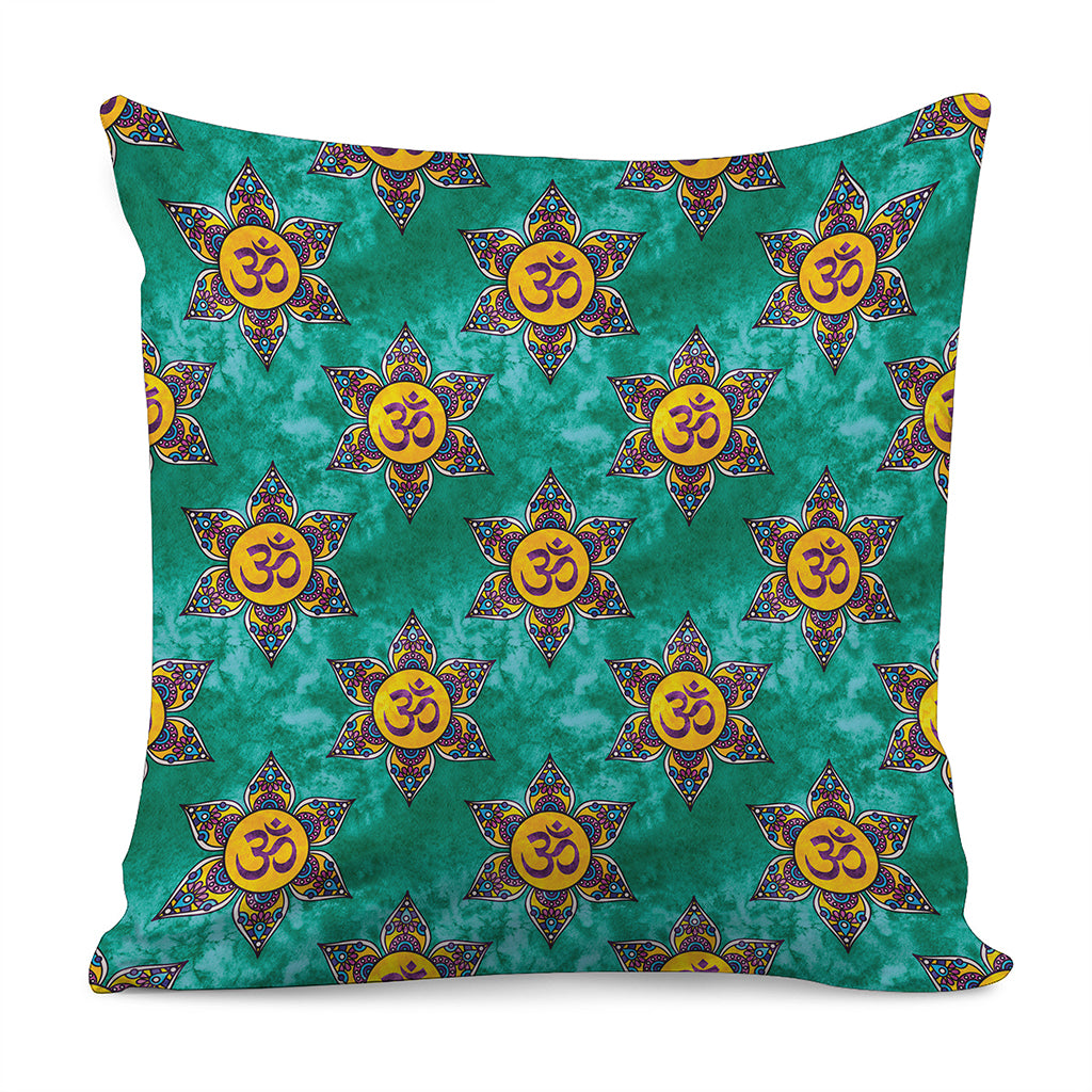 Boho Om Sign Pattern Print Pillow Cover