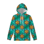 Boho Om Sign Pattern Print Pullover Hoodie