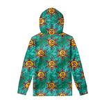 Boho Om Sign Pattern Print Pullover Hoodie