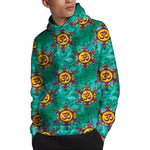 Boho Om Sign Pattern Print Pullover Hoodie