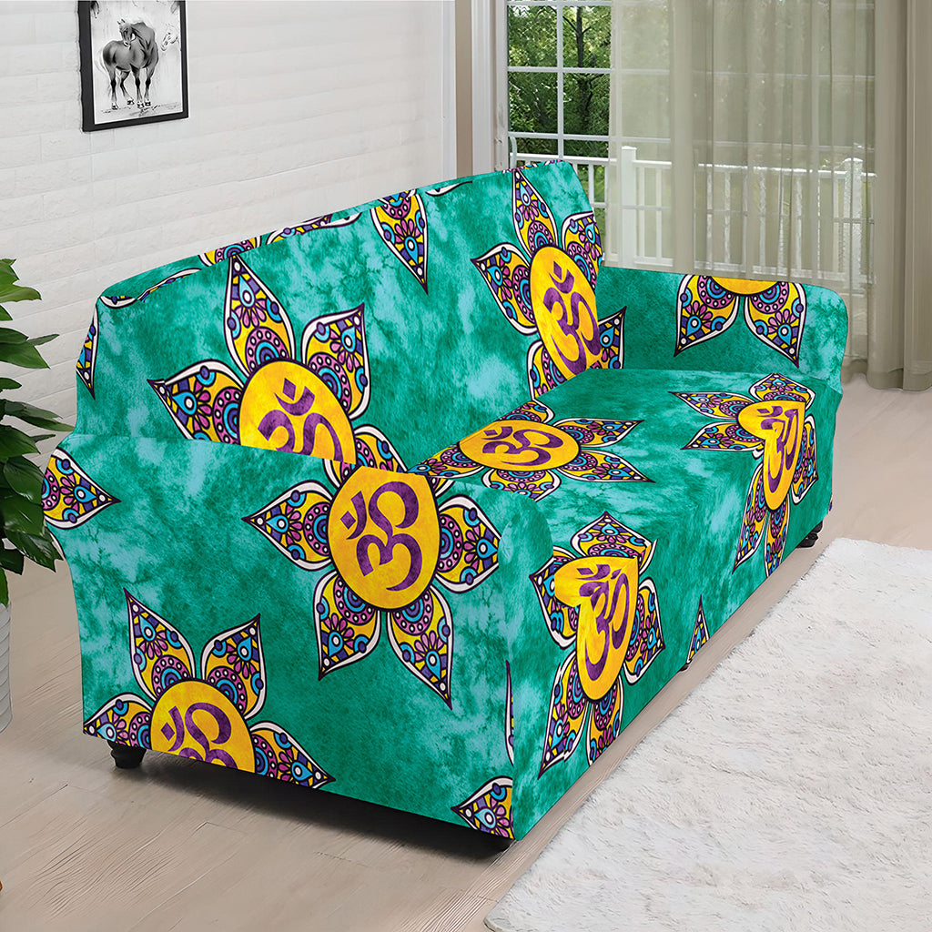 Boho Om Sign Pattern Print Sofa Cover