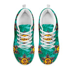 Boho Om Sign Pattern Print White Sneakers