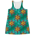 Boho Om Sign Pattern Print Women's Racerback Tank Top