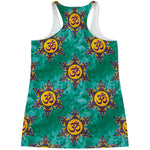 Boho Om Sign Pattern Print Women's Racerback Tank Top