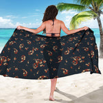Boho Paisley Flower Pattern Print Beach Sarong Wrap