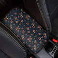 Boho Paisley Flower Pattern Print Car Center Console Cover