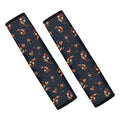 Boho Paisley Flower Pattern Print Car Seat Belt Covers