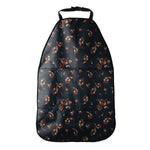 Boho Paisley Flower Pattern Print Car Seat Organizers