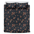 Boho Paisley Flower Pattern Print Duvet Cover Bedding Set