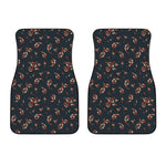 Boho Paisley Flower Pattern Print Front Car Floor Mats