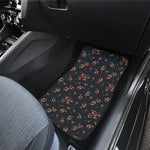Boho Paisley Flower Pattern Print Front Car Floor Mats