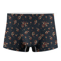 Boho Paisley Flower Pattern Print Men's Boxer Briefs