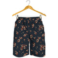 Boho Paisley Flower Pattern Print Men's Shorts