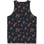 Boho Paisley Flower Pattern Print Men's Tank Top