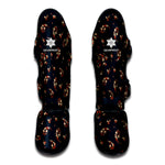 Boho Paisley Flower Pattern Print Muay Thai Shin Guard