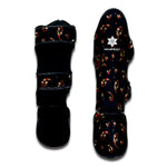 Boho Paisley Flower Pattern Print Muay Thai Shin Guard