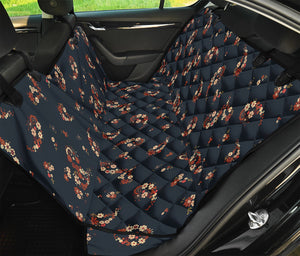 Boho Paisley Flower Pattern Print Pet Car Back Seat Cover