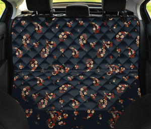 Boho Paisley Flower Pattern Print Pet Car Back Seat Cover