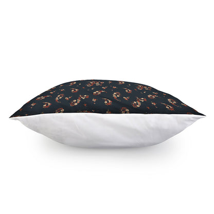 Boho Paisley Flower Pattern Print Pillow Cover