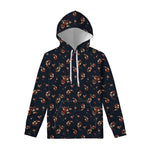Boho Paisley Flower Pattern Print Pullover Hoodie