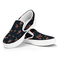 Boho Paisley Flower Pattern Print White Slip On Sneakers