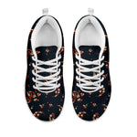 Boho Paisley Flower Pattern Print White Sneakers